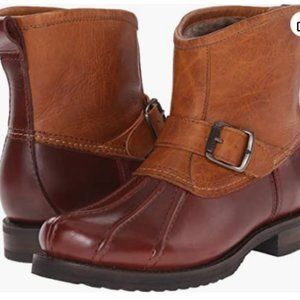 FRYE womens 5.5 Veronica Duck Engineer Boot - real shearling toes to cuff